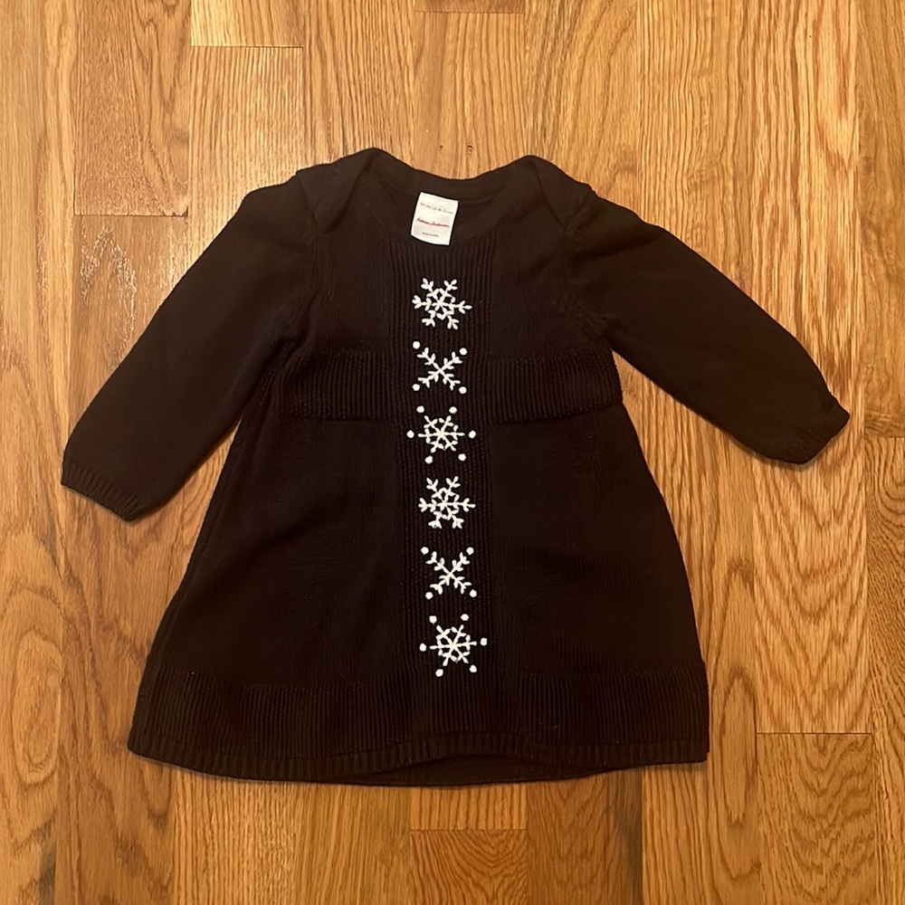 Hanna Andersson Black Toddler Sweater Dress